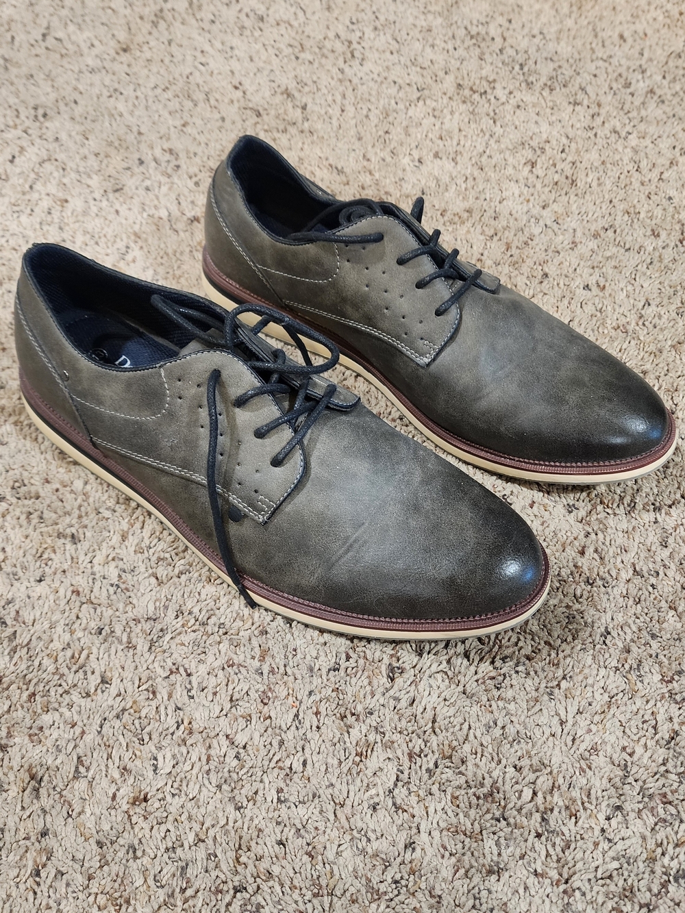 Dexter Comfort Men's Memory Foam Dark Gray Formal Dress Size 13